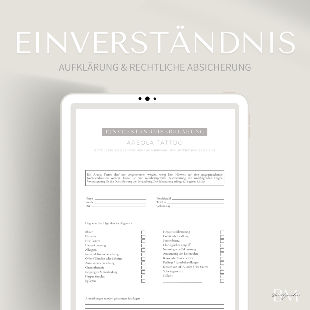 Das Areola-Tattoo ist eine kunstvolle und präzise Technik, die oft als Teil der Brustrekonstruktion nach einer Mastektomie angewendet wird.