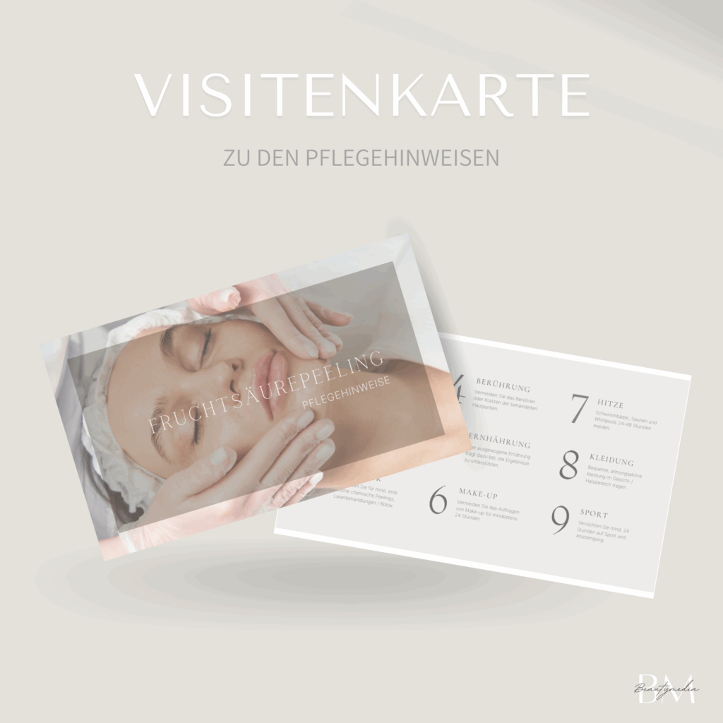 Das Fruchtsäurepeeling ist eine effektive kosmetische Methode zur Hauterneuerung, bei der abgestorbene Hautzellen sanft entfernt und die Zellerneuerung angeregt werden.