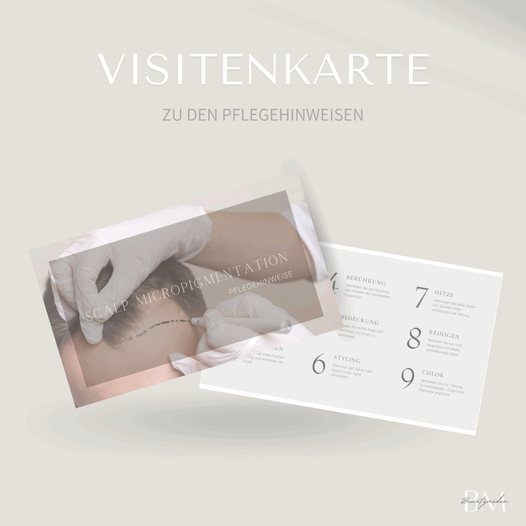 Die Scalp Micropigmentation ist eine innovative Methode, bei der durch präzise Pigmentierung der Kopfhaut die Illusion dichterer Haare erzeugt wird.