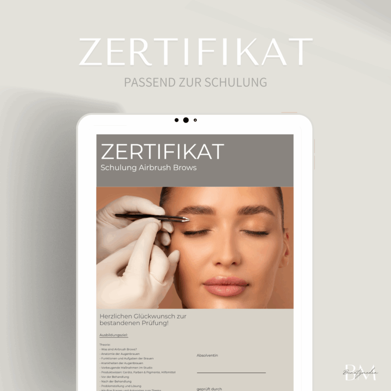 Airbrush Brows sind eine zunehmend beliebte kosmetische Behandlung, die das Aussehen der Augenbrauen der Kund:innen perfektioniert und ihnen zu mehr Selbstvertrauen verhilft.