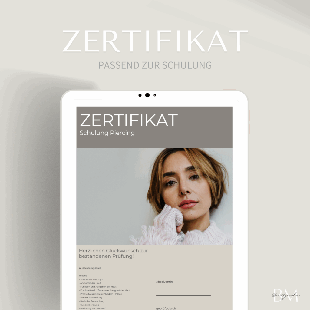 Piercing ist eine beliebte ästhetische Behandlung, bei der Schmuck sicher und hygienisch in verschiedenen Körperbereichen platziert wird.