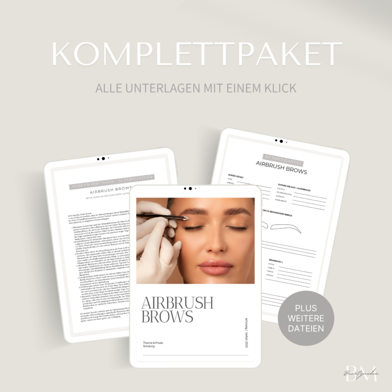Airbrush Brows Komplettpaket digitale Unterlagen