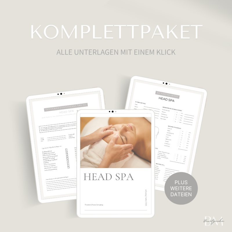 Komplettpaket für das Head Spa