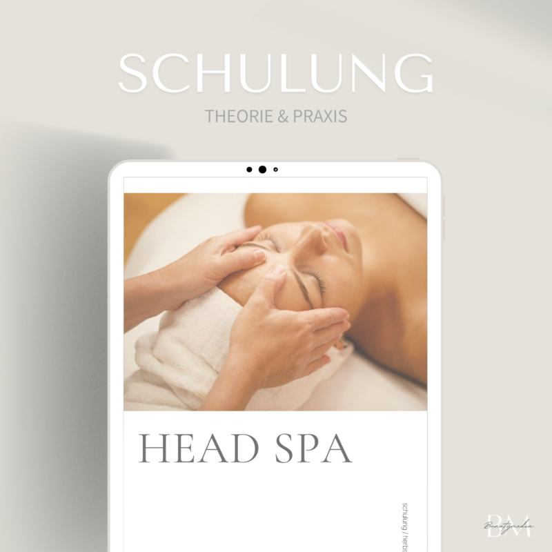 Schulung für das Head Spa