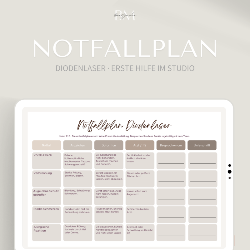 Notfallplan Diodenlaser