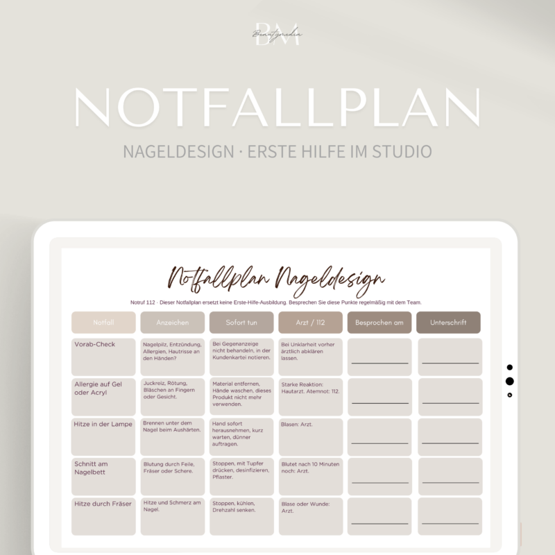 Notfallplan Nageldesign