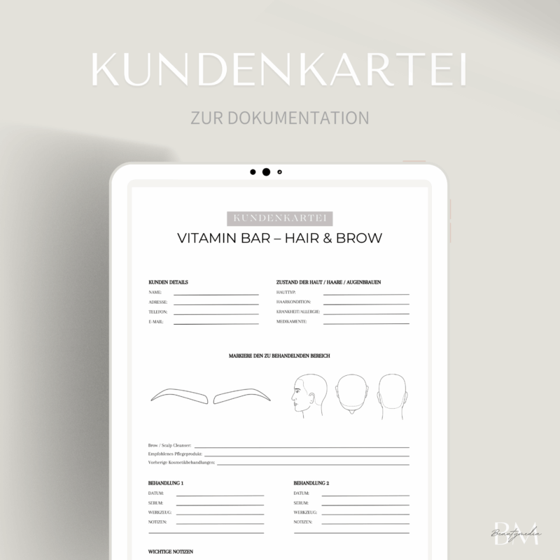 Unsere Vitamin Bar – Hair & Brow bietet eine innovative Methode, um Haar und Augenbrauen mit wichtigen Vitaminen, Mineralstoffen und Vitalstoffen direkt zu versorgen.